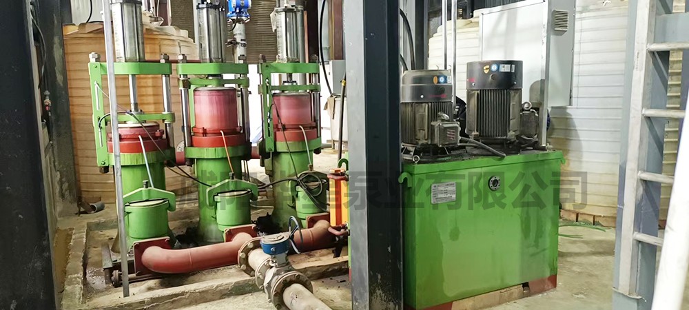 壓濾機柱塞泵三缸泵現場使用圖片3 洗煤廠大流量壓濾機節能入料泵